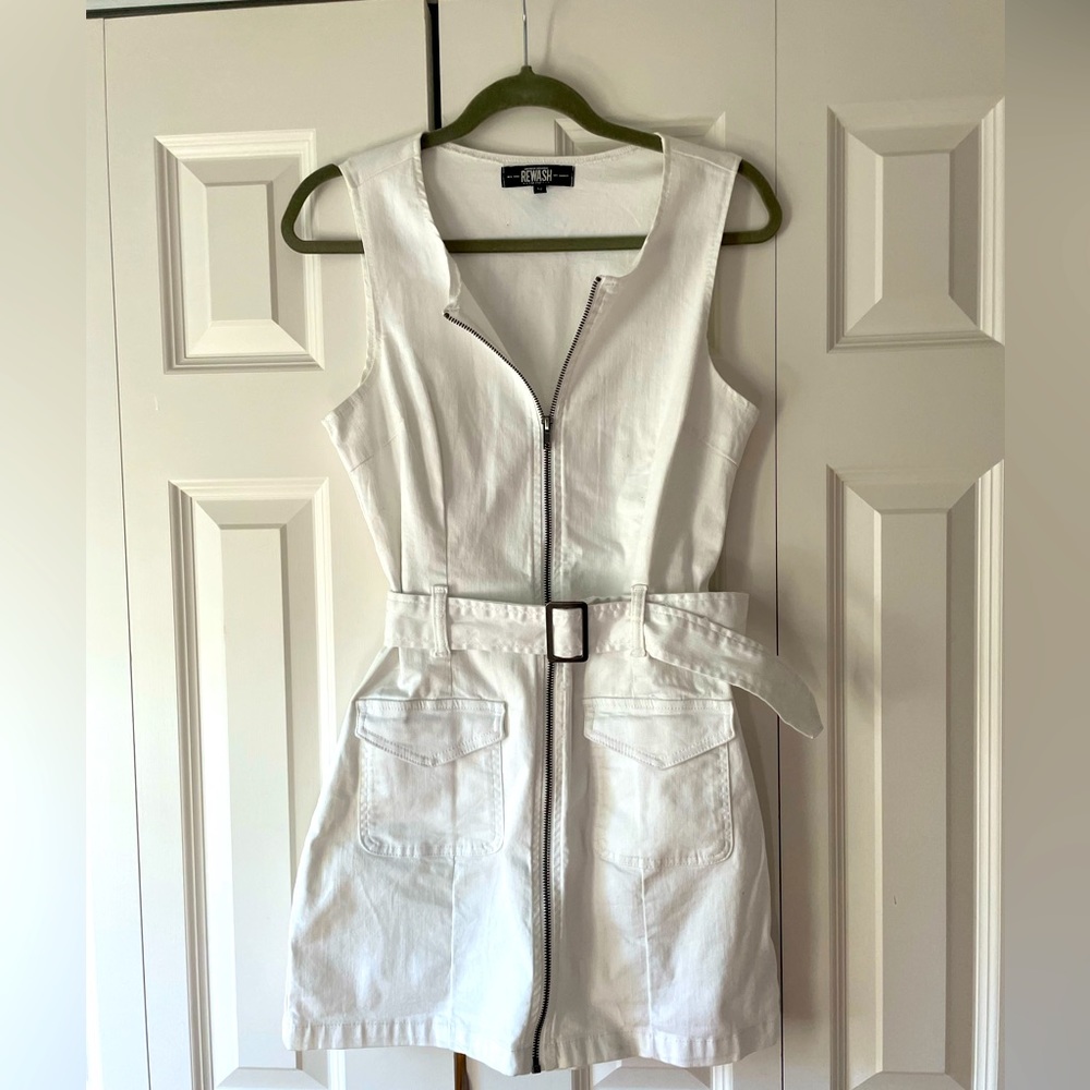 Rewash Women's White Dress